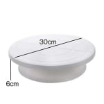 Smooth Rotating Cake Stand - Plastic Top — view 2