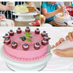 Smooth Rotating Cake Stand - Plastic Top — view 3