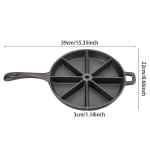 Cast Iron Pan with 8 Pizza Type Slice in Single Pc Boc Packing — view 2