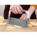 D Shaped Full SS Crinkle Cutter/Waving Knife — view 3