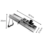 SS Super Heavy Mandoline Slicer for Slicing Vegetables with 3 Blades & 1 Plastic Container — view 2