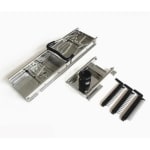 SS Super Heavy Mandoline Slicer for Slicing Vegetables with 3 Blades & 1 Plastic Container — view 4