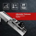 SS Super Heavy Mandoline Slicer for Slicing Vegetables with 3 Blades & 1 Plastic Container — view 6