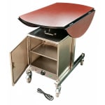 SS 2 Layer Electric Hot Box Cabinet for Food Warmer Trolley — view 3