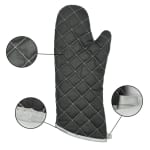 Black Baking Gloves - Medium — view 7