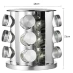 SS Rotating Ingredient Set 12pp (Glass Bottle with SS Cap) — view 2