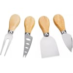 Wooden Handle Cheese Carving Knives 4PP — view 1