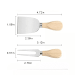 Wooden Handle Cheese Carving Knives 4PP — view 2