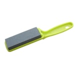 Heavy Knife Sharpening Stone with Casing + Green Handle — view 1