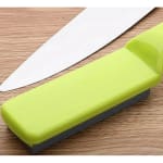 Heavy Knife Sharpening Stone with Casing + Green Handle — view 5