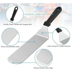 Plastic Black Handle SS Rectangle Lifter Plain - No.66 — view 5