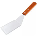 Wooden Flat Handle SS Rectangle Lifter Plain - No.24 — view 1