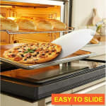 Wooden Flat Handle SS Round Pizza Lifter 10” — view 4
