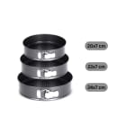 Round Teflon Coated Cake Mould 3pc/set with 7cm Depth - 18,20,22cm Wide — view 2