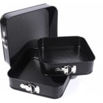 Square Teflon Coated Cake Mould 3pc/set with 7cm Depth - 20,22,24cm — view 9