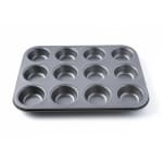 Round 12 Small Slots Teflon Coated Muffin Mould (Slot Size: 5x1.8cm) — view 1