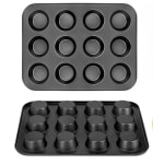 Round 12 Small Slots Teflon Coated Muffin Mould (Slot Size: 5x1.8cm) — view 8