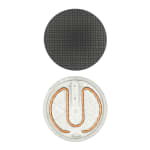 Spares for Electric Round Cone Waffle Maker - Up + Down Plate with Element/Coil — view 1