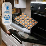 Round 24 Big Slots Teflon Coated Muffin Mould (Slot Size: 5x2cm) — view 4