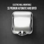 Electric Wall Mountable SS Premium Automatic Hand Dryer 1800W — view 6