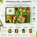 Green Bento Box with Transparent Lid — view 2