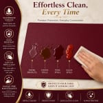 Premium Leather Type Table Mats with Grid Design — view 6