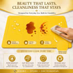 Premium Leather Type Table Mats with Golden Border - (Quantity: 6pcs) — view 4