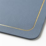 Premium Leather Type Table Mats with Golden Border - (Quantity: 6pcs) — view 6