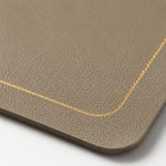 Premium Leather Type Table Mats with Golden Border - (Quantity: 6pcs) — view 6