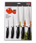 Black Handle SS Chef Knife - 5pc Set — view 4