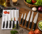 Black Handle SS Chef Knife - 5pc Set — view 3