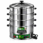 Electric 4-Tier Corn / Momo / Rice Steamer - 40cm — view 2