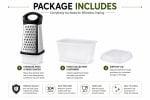 SS 4 Sided Grater with Black Handle — view 3