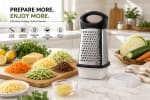 SS 4 Sided Grater with Black Handle — view 8