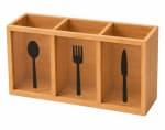 Wooden Rectangle Spoon/Fork/Knife Holder 3C — view 4