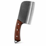 Wooden Handle Damascus SS Chopper F150A — view 1
