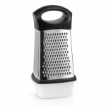 SS 4 Sided Grater with Black Handle — view 4