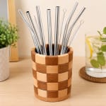 Wooden Round Cutlery Holder — view 7