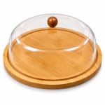 Wooden Bamboo Base + Acrylic Lid SET - Round 28 x 11.5cm — view 1