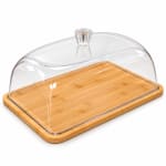 Wooden Bamboo Base With Acrylic Lid - Rectangle 34.5 x 23.5 x 16.2 cm — view 1