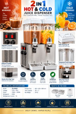 Electric Cooling & Warming Juice Dispenser - Double 16L + 16L — view 3