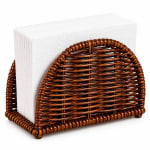 No.31 Heavy Polyrattan Napkin / Tissue Holder - Coffee Brown — view 2
