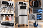 Electric SS Softy Machine - Double Compressor (3 Nozzles) — view 3