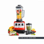 Electric Commercial Blender 4500W with 2000ml Jar + Extra 700ml Jar - Red - New Model — view 3