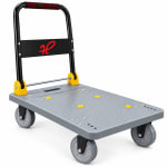 Premium Fibre Foldable Grey Cart Trolley - Big | 90 x 60 cm — view 1