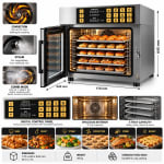 Electric Combi / Hot Air Convection Oven - 5 Tray with Trays — view 3