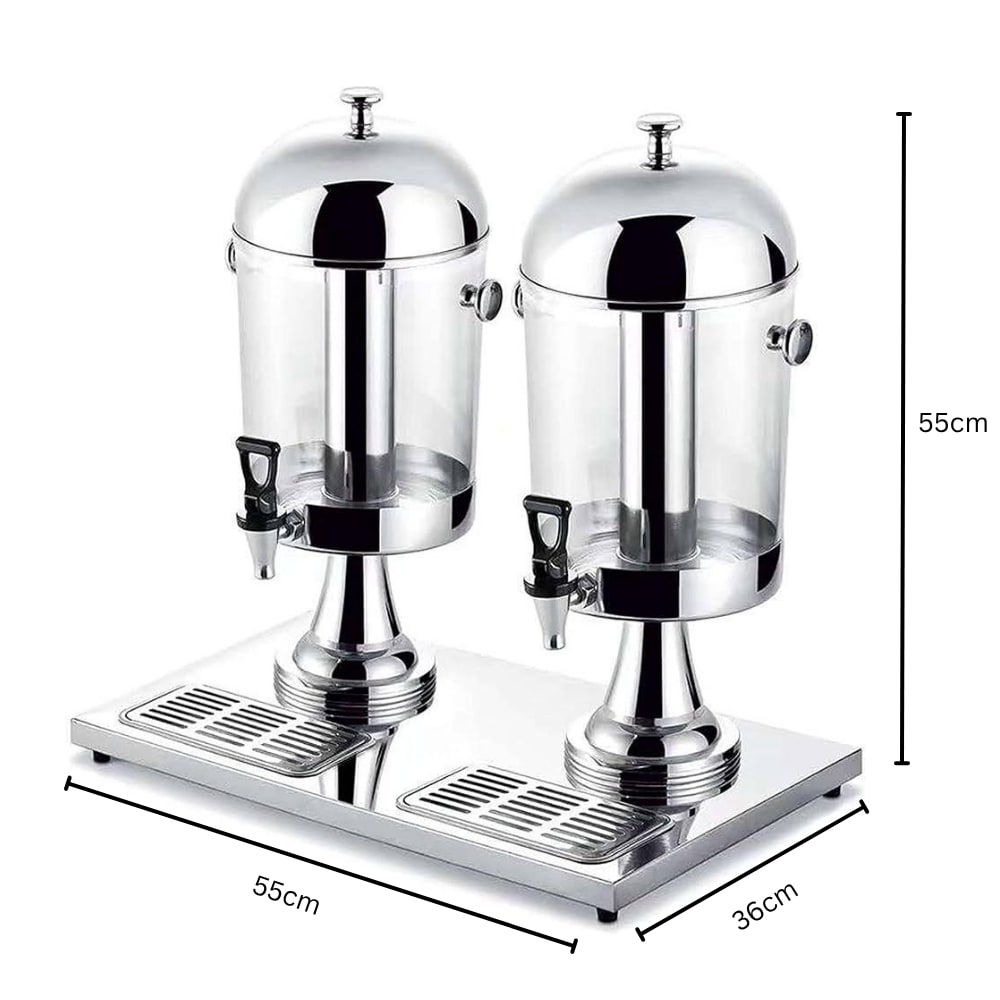 SS Juice Dispenser -Double 8L + 8L — view 2