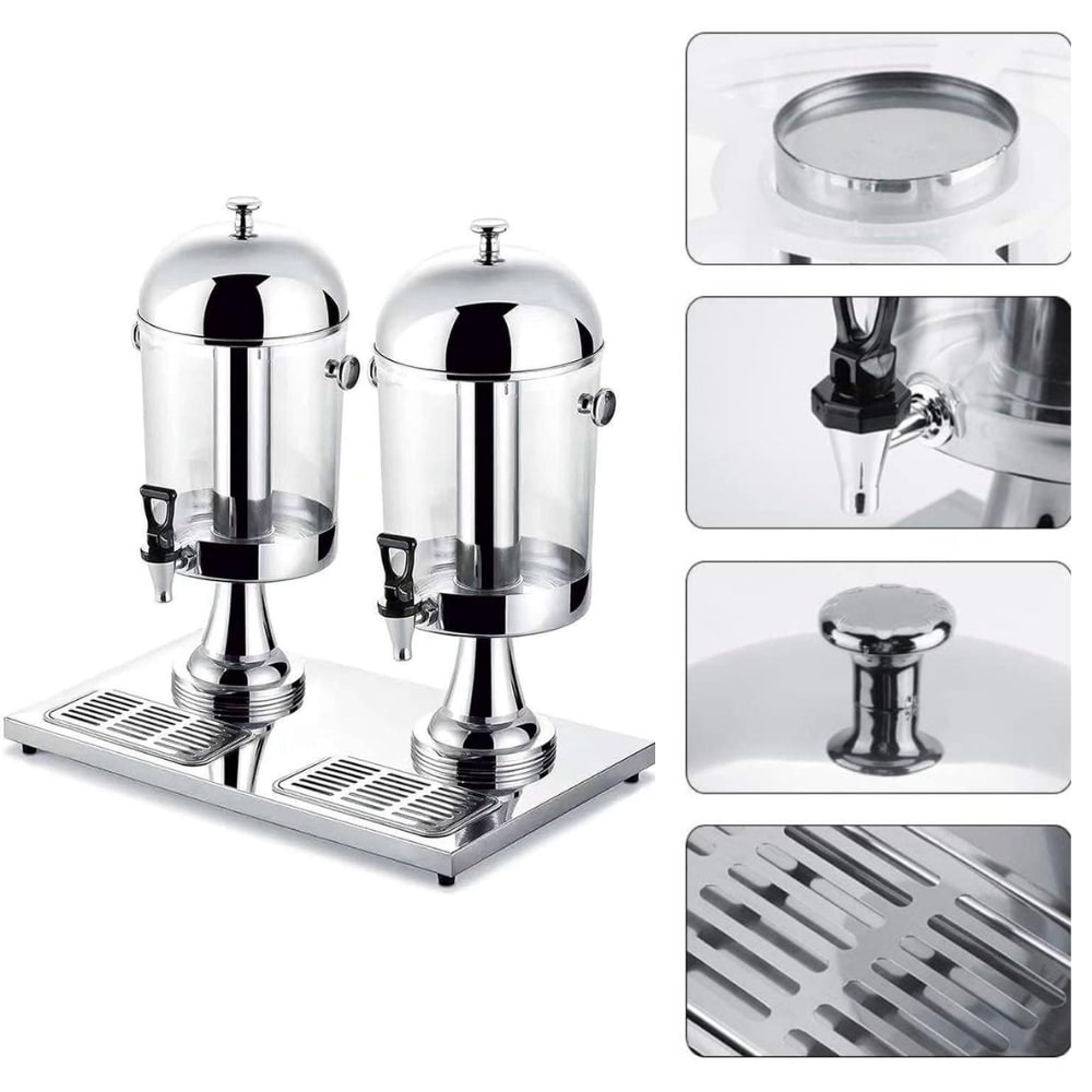 SS Juice Dispenser -Double 8L + 8L — view 6