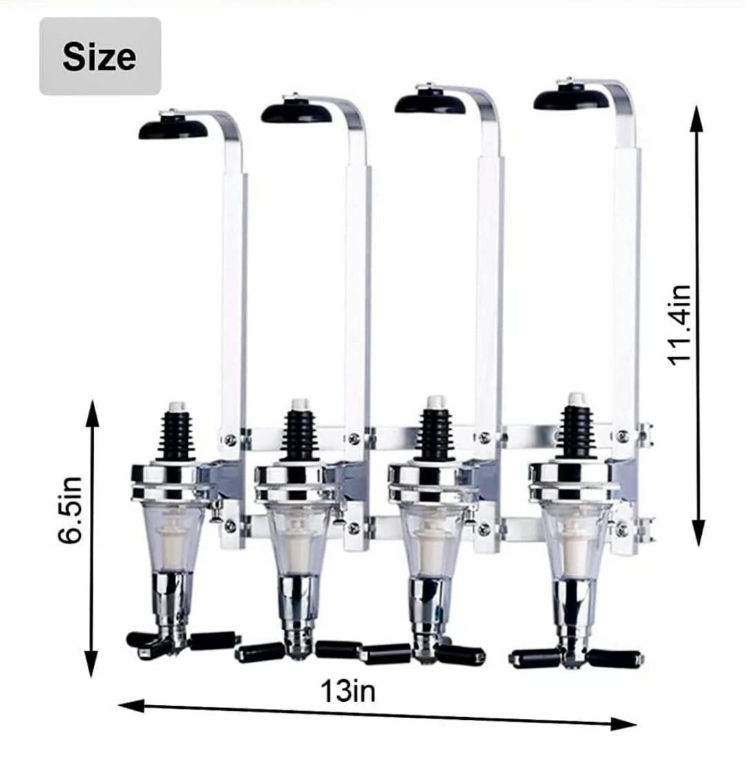 Wall Mounted 4 in 1 Liquid Dispenser — view 2