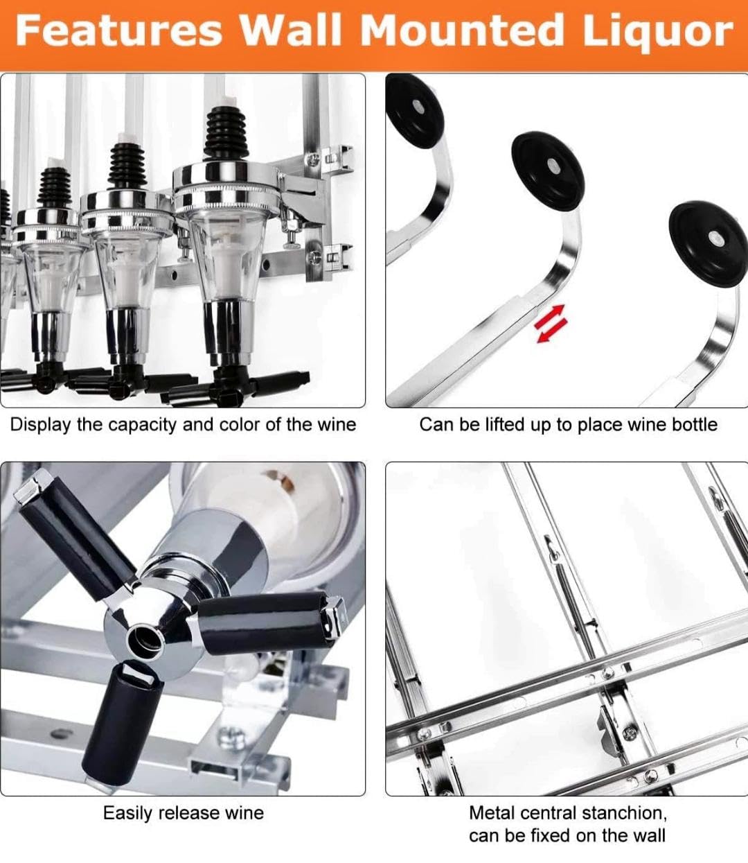 Wall Mounted 4 in 1 Liquid Dispenser — view 6